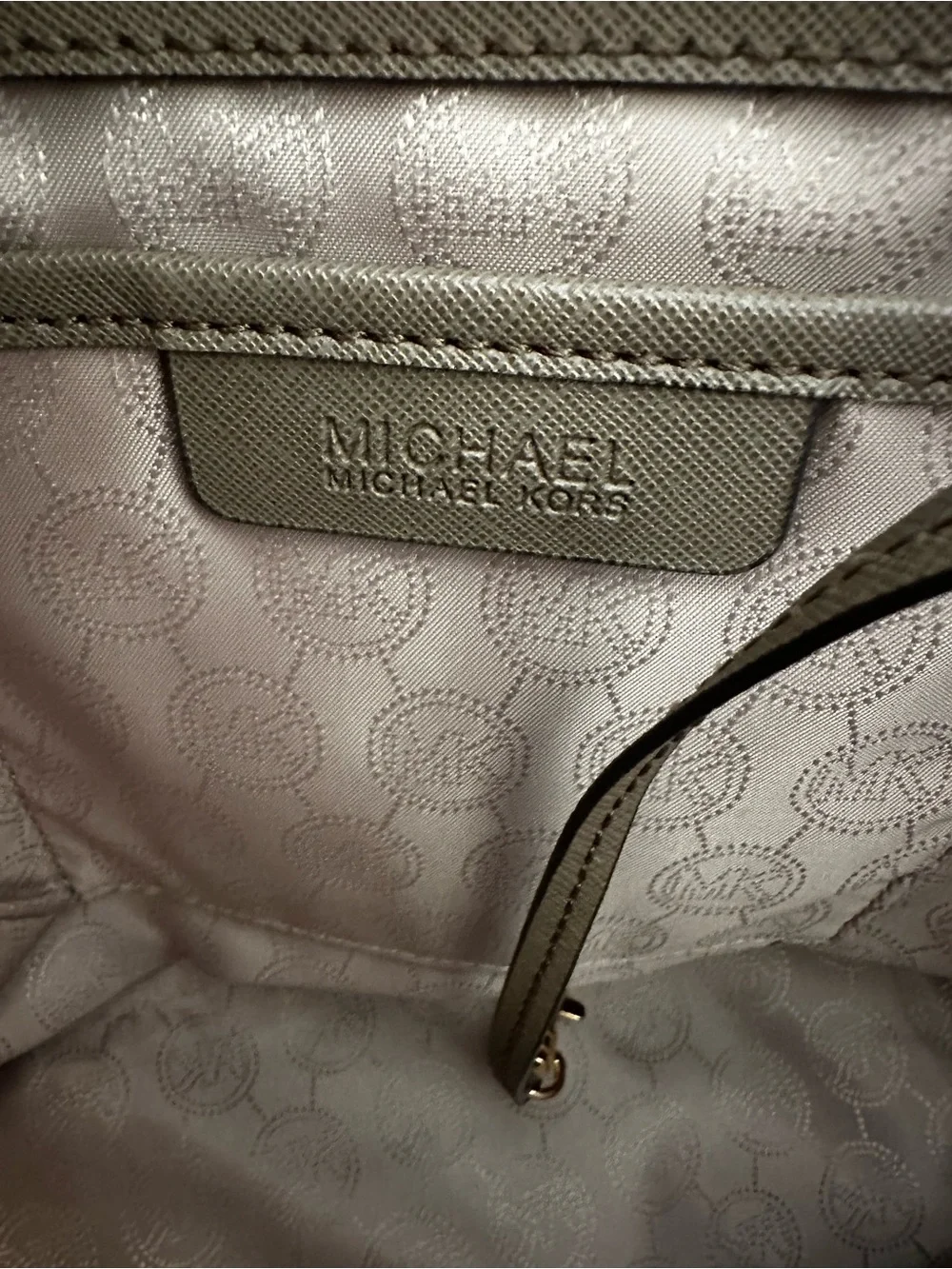 Michael Kors Jet Set Travel Large Taupe Saffiano Leather Tote Bag Gold Hardware - Picture 15 of 15
